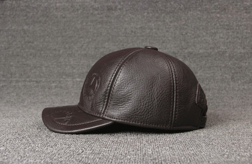 Monochrome cowhide hat